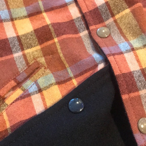 PILGRIM Reversible WOOL jacket BKLYN Navy & Plaid - Picture 8 of 12